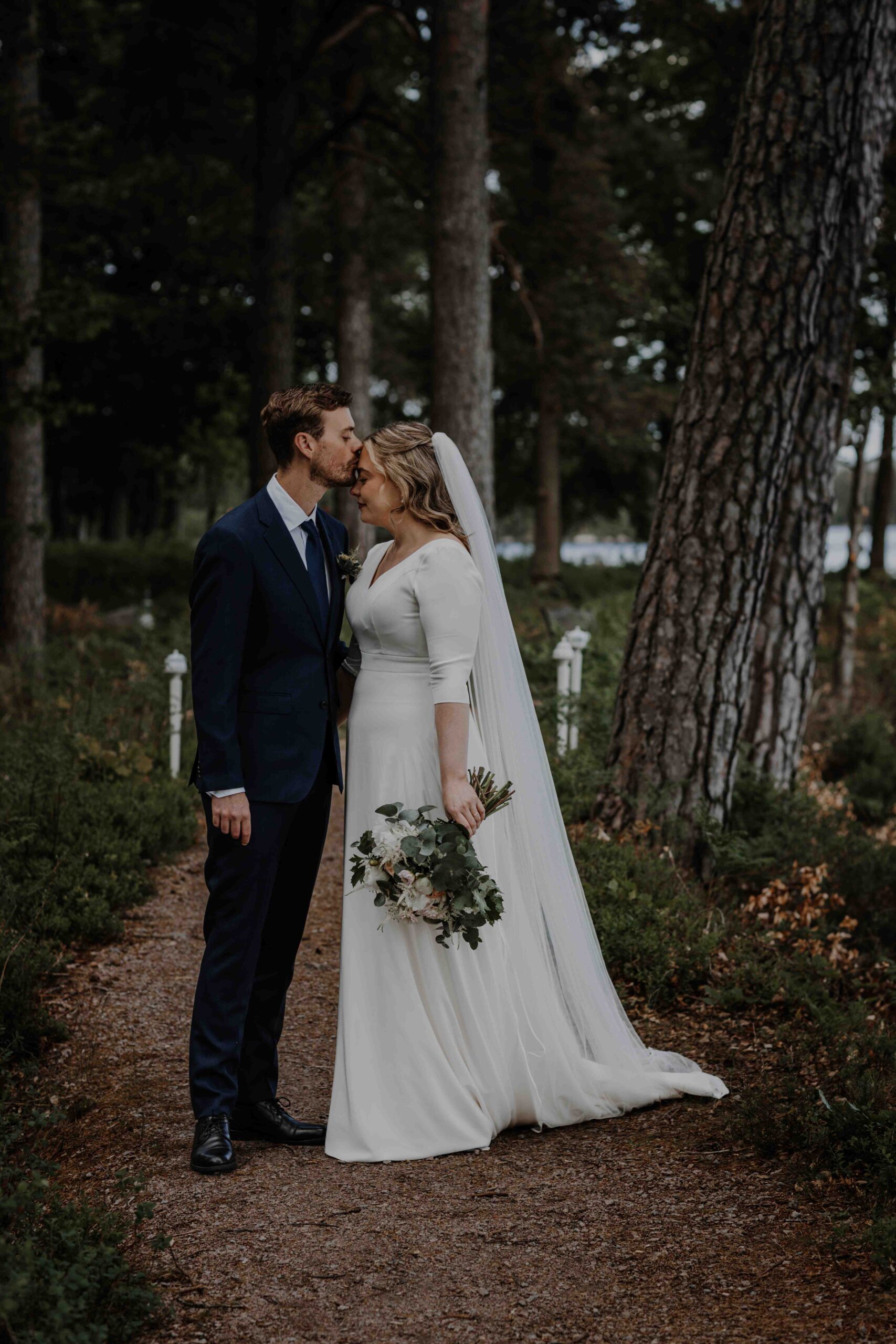 Agnes och Nicklas bröllopsfoto på Villa Vik