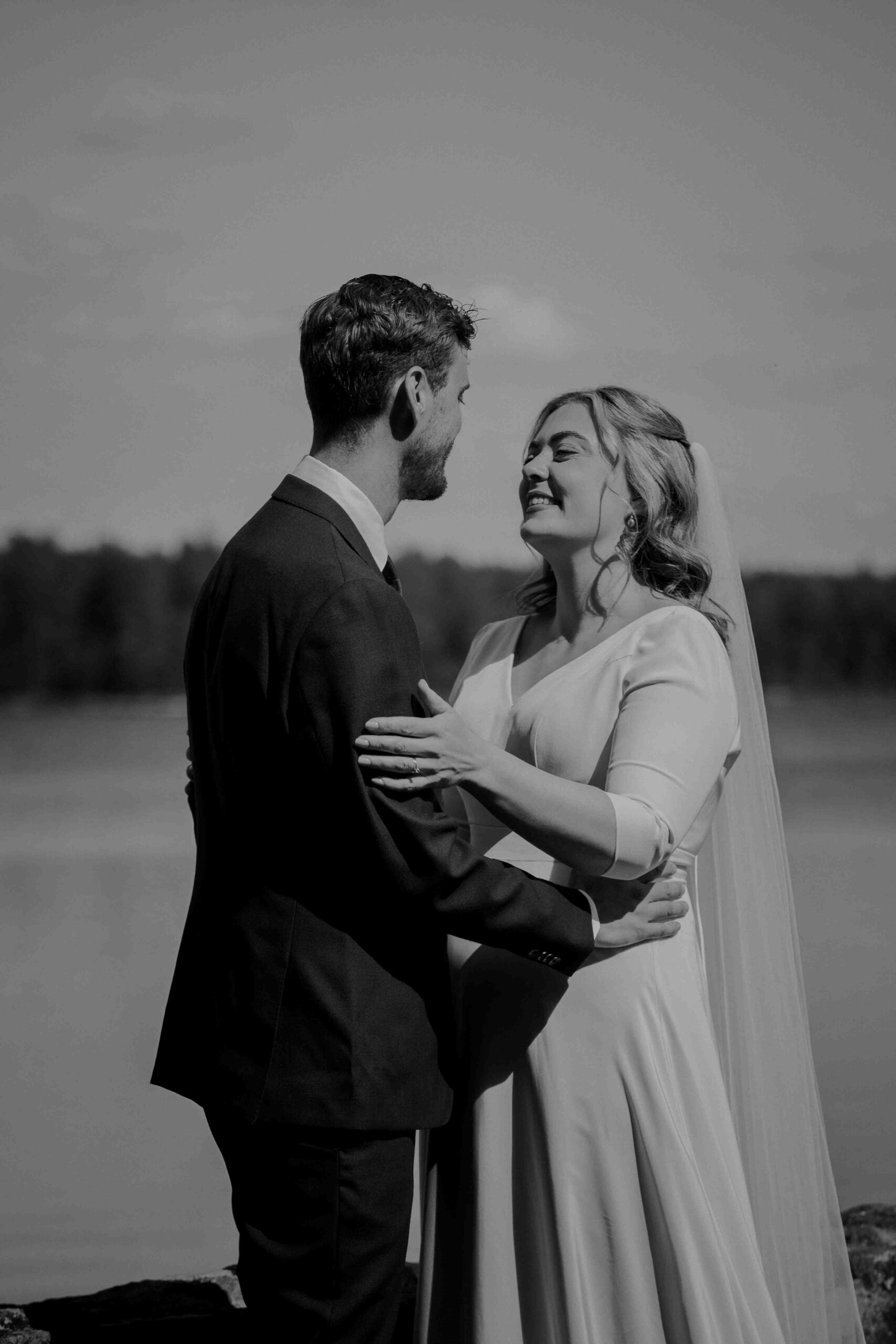 Agnes och Nicklas bröllopsfoto på Villa Vik