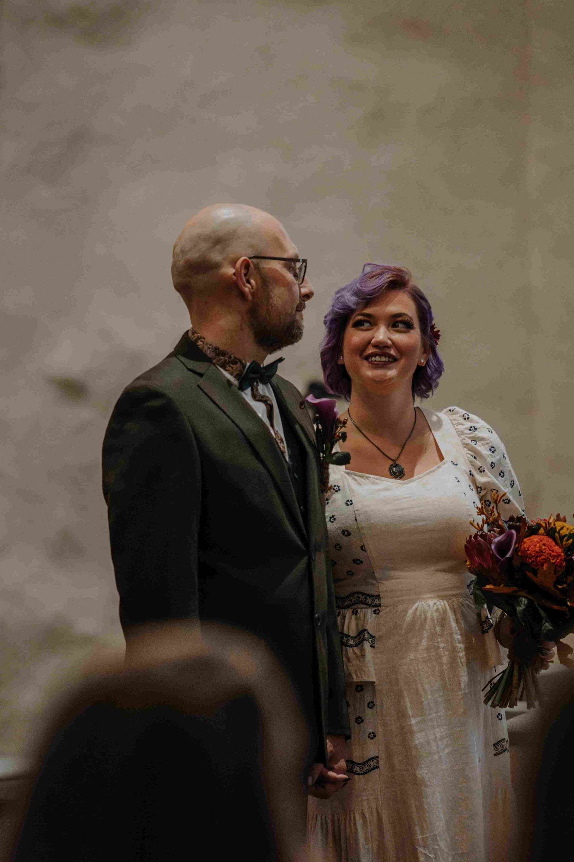 AK och Gerhard bröllopsfoto i Björksätra